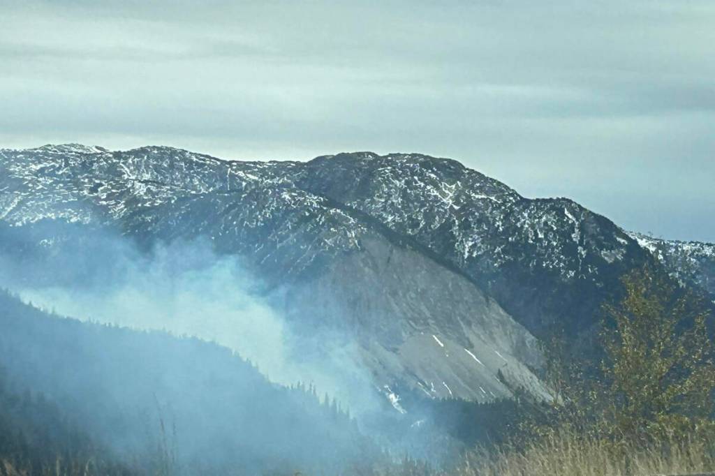 A photo of the Hidden Creek fire from the Coquihalla Highway on Oct. 16.