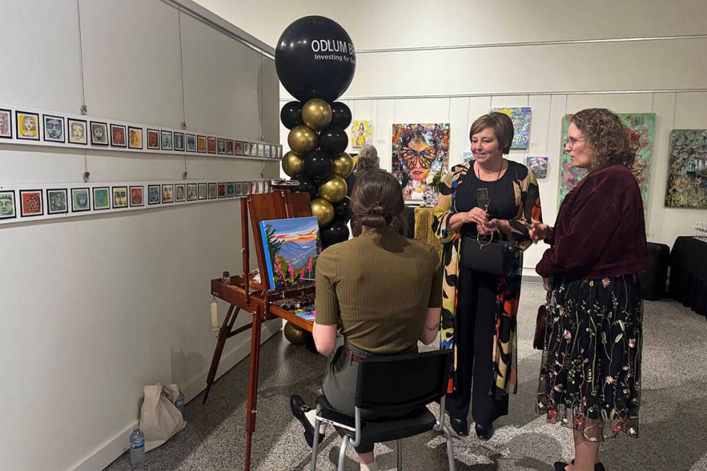 People take in the entertainment during the 2025 Business Excellence Awards at the Chilliwack Cultural Centre on Jan. 31, 2026. (Jessica Peters/ Chilliwack Progress)