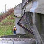 FILE - Aftermath of the sixth Chohan Freight Forwarders overpass crash two years, in Delta on Dec. 28, 2023. (Shane MacKichan file photo)